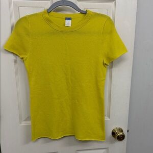 J Crew Cashmere Top in Yellow: Small